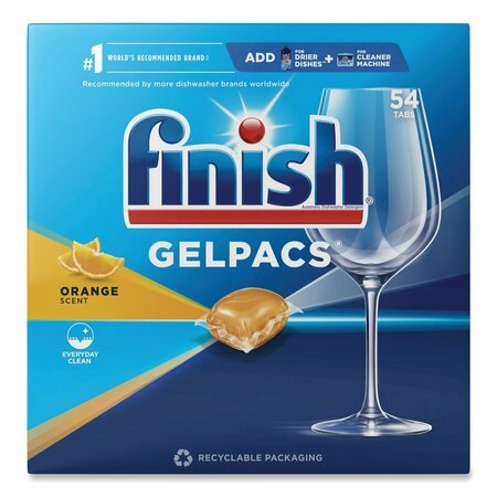 FINISH Dish Detergent Gelpacs, Orange Scent, PK216 51700-81181
